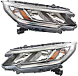 2016 Honda CR-V - Driver and Passenger Side Halogen Headlight, With bulb(s), OE Replacement, Sport Utility, CAPA Certified