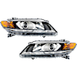 2013 Honda Accord - Driver and Passenger Side Halogen Headlight, With bulb(s), OE Replacement, Coupe