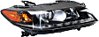 Driver and Passenger Side Headlights, with Bulbs, Halogen, Coupe, CAPA Certified