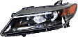 Driver and Passenger Side Headlights, with Bulbs, Halogen, Coupe, CAPA Certified