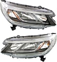 2015 Honda CR-V - Driver and Passenger Side Halogen Headlight, With bulb(s), OE Replacement, Sport Utility