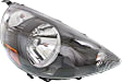 2007 Honda Fit - Driver and Passenger Side Halogen Headlight, With bulb(s), OE Replacement