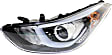 Driver and Passenger Side Headlights, with Bulbs, Halogen, with LED Position (parking) Light, USA Built Vehicle
