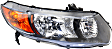 Driver and Passenger Side Headlights, without Bulbs, Halogen, Coupe, For Models with Manual Transmission/Automatic Transmission