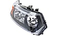 Driver and Passenger Side Headlights, without Bulbs, Halogen, Coupe, For Models with Manual Transmission/Automatic Transmission