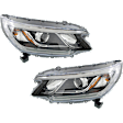 Driver and Passenger Side Halogen Headlight, With bulb(s), OE Replacement