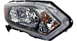 Driver and Passenger Side Headlights, with Bulbs, Halogen, with amber turn signal light