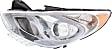 2013 Hyundai Sonata - Driver and Passenger Side Halogen Headlight, With bulb(s), OE Replacement, Sedan