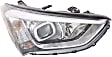 Driver and Passenger Side Halogen Headlight, With bulb(s), OE Replacement
