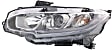 Driver and Passenger Side Halogen Headlight, With bulb(s), OE Replacement