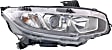 Driver and Passenger Side Halogen Headlight, With bulb(s), OE Replacement