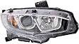 Driver and Passenger Side Halogen Headlight, With bulb(s), OE Replacement