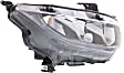 Driver and Passenger Side Halogen Headlight, With bulb(s), OE Replacement