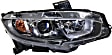 Driver and Passenger Side Halogen Headlight, With bulb(s), OE Replacement, CAPA Certified