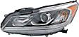 2016-2017 Honda Accord - Driver and Passenger Side Headlights, with Bulbs, Halogen, Sedan, Except Hybrid/LX/Touring Models