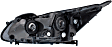 2016-2017 Honda Accord - Driver and Passenger Side Headlights, with Bulbs, Halogen, Sedan, Except Hybrid/LX/Touring Models