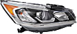 Driver and Passenger Side Headlights, with Bulbs, Halogen, Sedan, Except Hybrid/LX/Touring Models, CAPA Certified