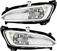 Front, Driver and Passenger Side Fog Lights, With Bulb(s), Halogen