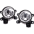 2013-2015 Honda Accord - Front, Driver and Passenger Side Halogen Fog Light, Without bulb(s)