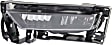 Front, Driver and Passenger Side Fog Lights, with Bulbs, Halogen, with Black Bezel Border, 4-Door, Sedan