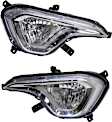 Front, Driver and Passenger Side Fog Lights, With Bulb(s), Halogen, CAPA CERTIFIED
