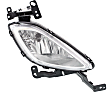 Front, Driver and Passenger Side Halogen Fog Light, With bulb(s), Korea Built Vehicle, OE Replacement