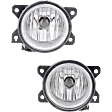 2017 Honda Civic - Front, Driver and Passenger Side Halogen Fog Light, With bulb(s)