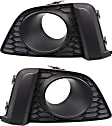 Front, Driver and Passenger Side Fog Light Trims, Textured Black