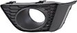 Front, Driver and Passenger Side Fog Light Trims, Textured Black