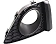 Front, Driver and Passenger Side Fog Light Trims, Textured Black