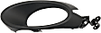 Front, Driver and Passenger Side Fog Light Trims, Textured Black, Coupe