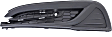 Front, Driver and Passenger Side Fog Light Covers, Textured Black, Sedan, Except Hybrid, For Models Without Fog Lights