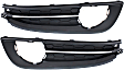 Front, Driver and Passenger Side Fog Light Trims, Primed, Sedan