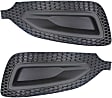 Fog Light Cover - Front, Driver and Passenger Side, Black