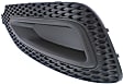 Fog Light Cover - Front, Driver and Passenger Side, Black