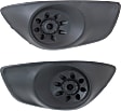 Fog Light Cover - Front, Driver and Passenger Side, Textured Black