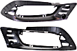 Front, Driver and Passenger Side Fog Light Brackets, Sedan