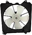 OE Replacement Radiator and A/C Condenser Fan Driver and Passenger Side, 2.4L, 4Cyl, Single fan