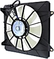 OE Replacement Radiator and A/C Condenser Fan Driver and Passenger Side, 2.4L, 4Cyl, Single fan