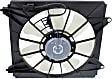 OE Replacement Radiator and A/C Condenser Fan Driver and Passenger Side, 2.4L, 4Cyl, Single fan
