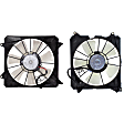 OE Replacement Radiator Fan Driver and Passenger Side, 2.4L, 4Cyl, Single fan