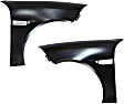 Front, Driver and Passenger Side Fenders, With turn signal light hole
