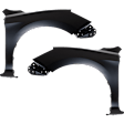 Front, Driver and Passenger Side Fenders, Without turn signal light hole