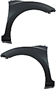 Front, Driver and Passenger Side Fenders, Without turn signal light hole