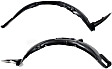 Front, Driver and Passenger Side, Fender Liner, Hatchback