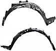 Front, Driver and Passenger Side Fender Liners, Sedan