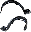 Front, Driver and Passenger Side, Fender Liner, Sedan, USA Built Vehicle