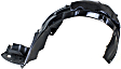 Front, Driver and Passenger Side, Fender Liner, Sedan, USA Built Vehicle