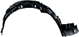 Front, Driver and Passenger Side, Fender Liner, Sedan, USA Built Vehicle