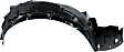 Front, Driver and Passenger Side, Fender Liner, Sedan, USA Built Vehicle